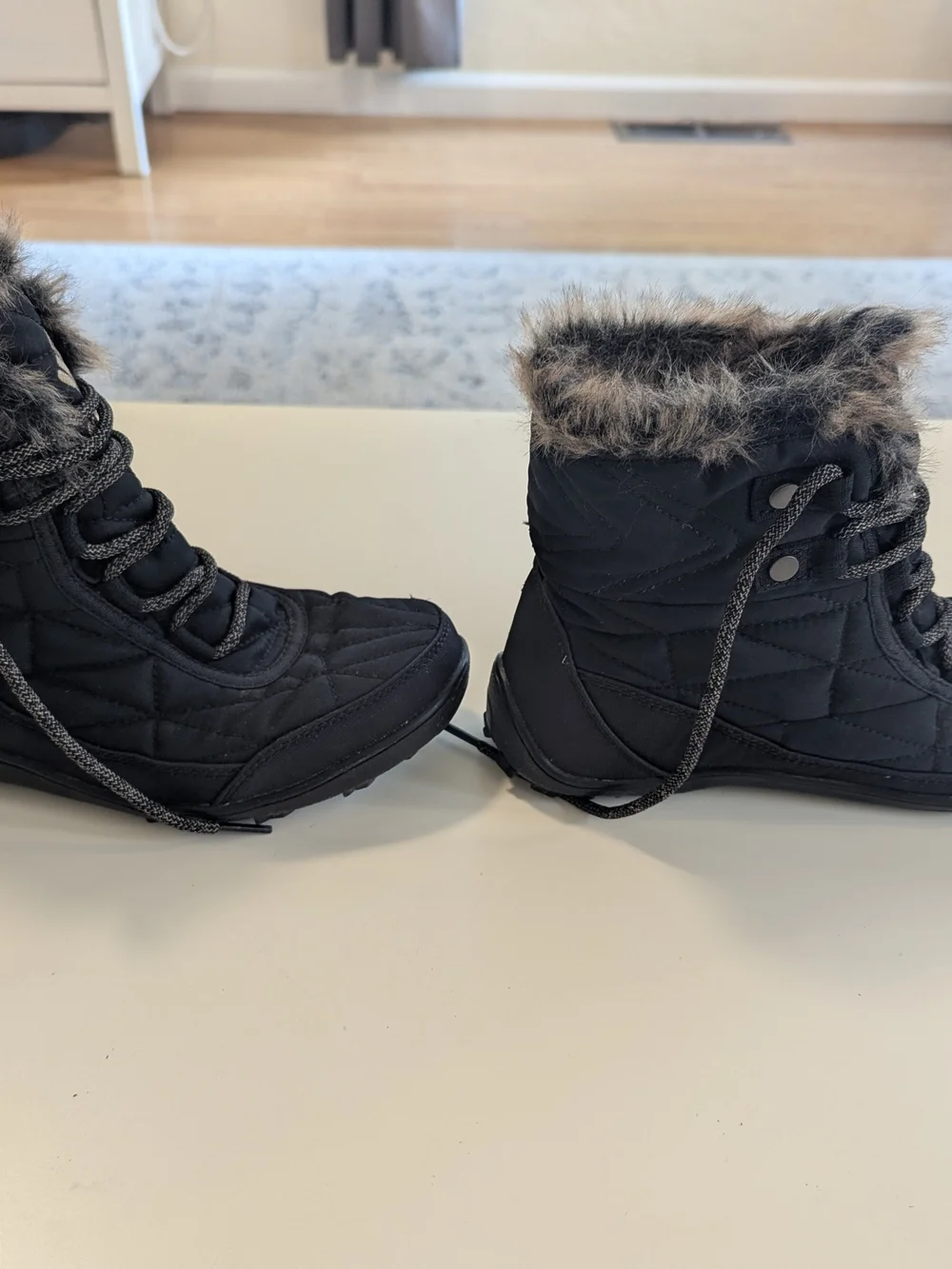 Columbia Women’s Black Waterproof Winter Boot with Faux Fur